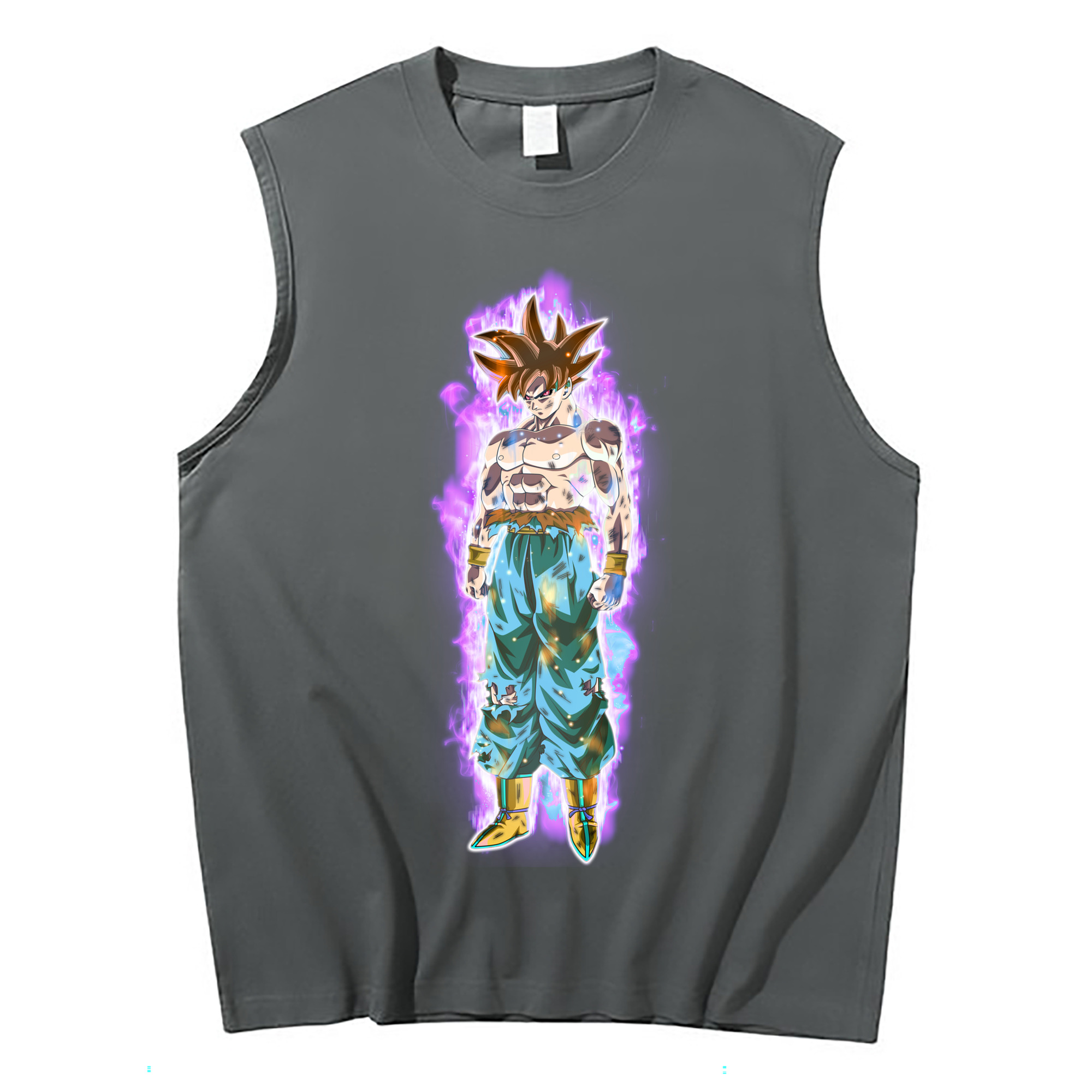 （画像用） ドラゴンボール 孫悟空（そん ごくう）Son Goku カカロット DRAGON BALL Kakarotto コットン100％タンクトップ（フロントプリント）